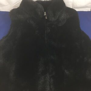 Worthington Faux Black Fur L/G Vest Used
